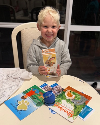 Congrats to Izak who won our Rabbit & Guinea Pig Competition! Check out that awesome smile as he enjoys his prize pack. Well done, Izak – you're officially a rabbit and guinea pig expert! A huge thanks to our sponsor #eugyByDodoland
